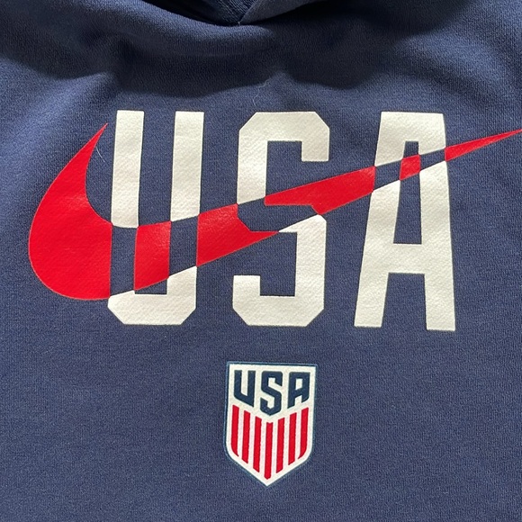 Men's Nike USMNT USA Swoosh Navy Hoodie, Size M - Picture 4 of 7